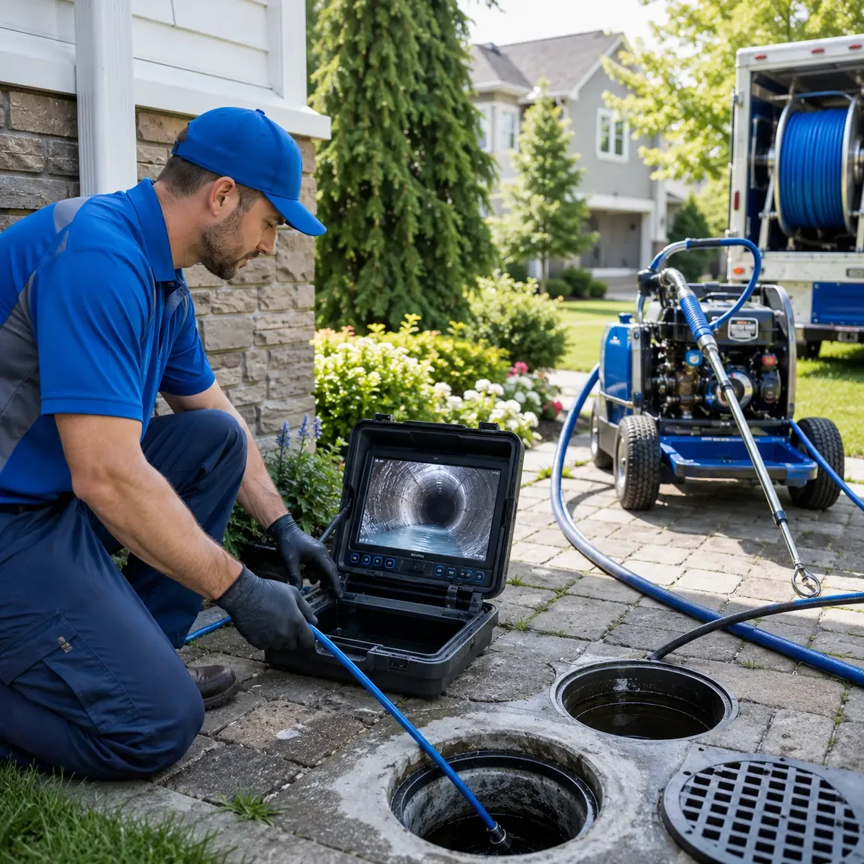 Outdoor drain cleaning professionals serving West Mansfield, OH