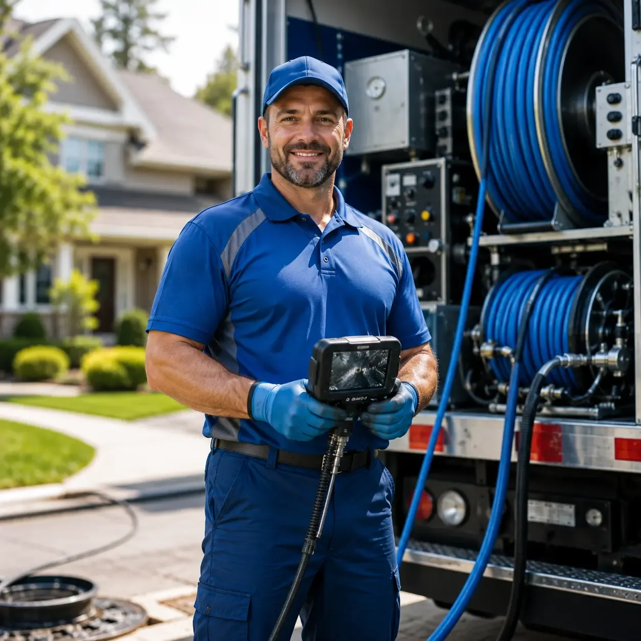 Local outdoor drain cleaning specialists in West Mansfield, OH